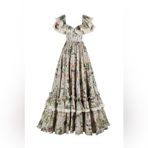 Selkie Garden Botanics Swan Ritz Gown size L
